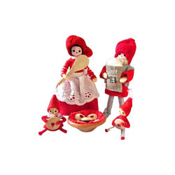 Nissefamilie Med Julebag 2025, Anne Beate Design