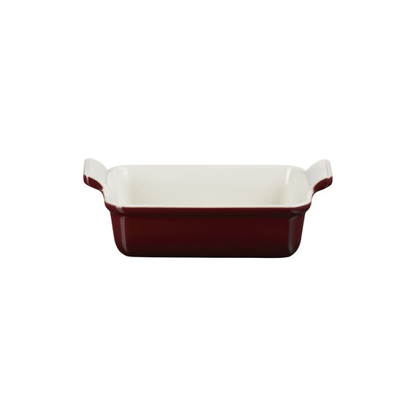 Heritage rektangul&aelig;rt fad 19 cm, garnet, Le Creuset