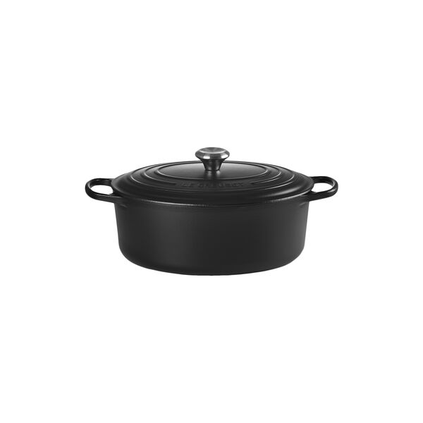 Signature st&oslash;bejern oval gryde &Oslash; 31 cm, matte black, Le Creuset