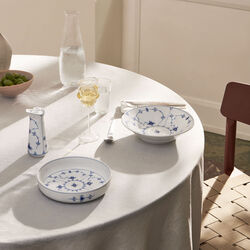 Musselmalet Riflet rundt ovnfast fad Ø 18,5 cm, Royal Copenhagen