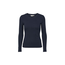 Ludmilla LS Tee, sky captain, Basic Apparel