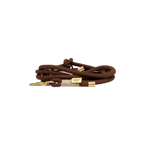 Just&eacute;rbar og bl&oslash;d rebline hvalp, espresso brown, Drew's Dogwear