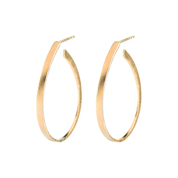 Oval øreringe, guld Oval øreringe, guld, Pernille Corydon Jewellery