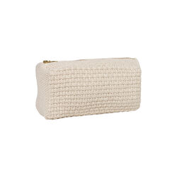 Strikket Clutch Petra, beige melange, By LOHN