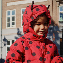 Ladybug Mittens, barbados cherry, Konges Sl&oslash;jd