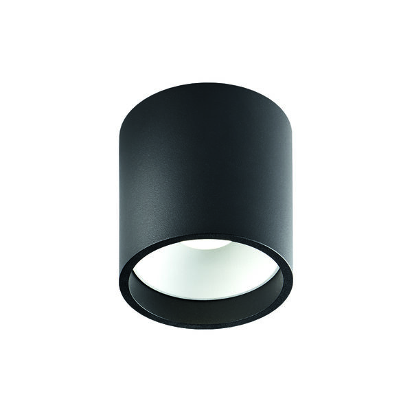SOLO 1 ROUND loftlampe, sort/hvid, LIGHT-POINT