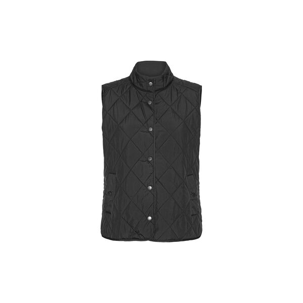 Quilted Short Vest, black, Ilse Jacobsen Hornbæk