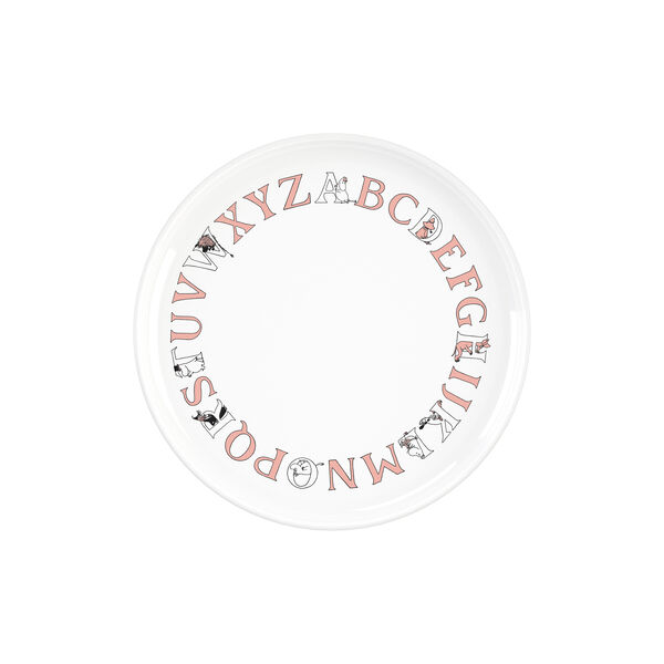 Moomin ABC tallerken Ø 20 cm, moomin salmon, RIG-TIG