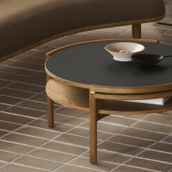 RF1905 Sideways sofabord, olieret eg/sort, Carl Hansen & Søn