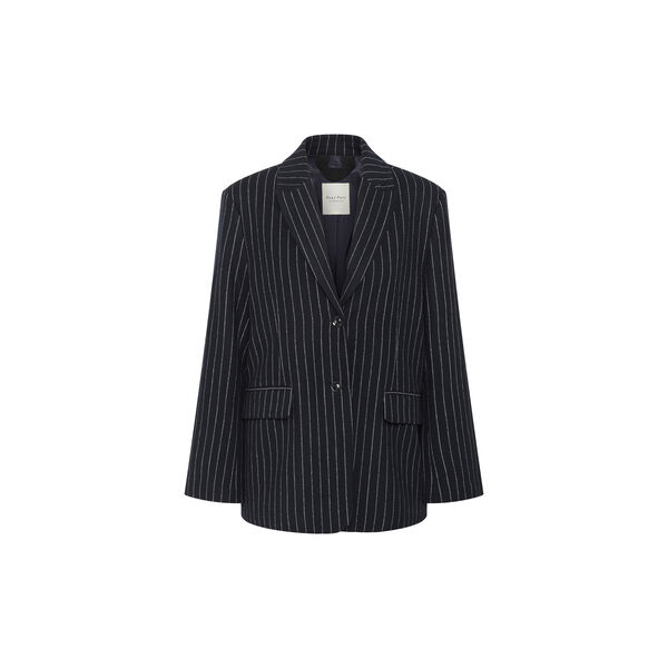 SomayaPW Blazer, navy pinstripe, Part Two