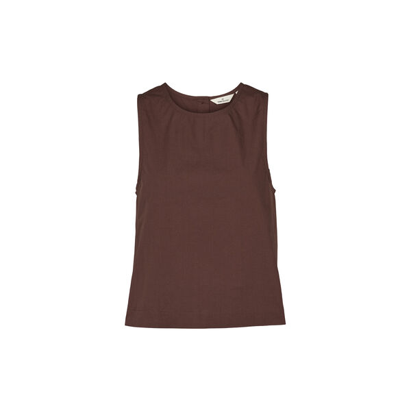 Ida Top, chicory coffee, Basic Apparel