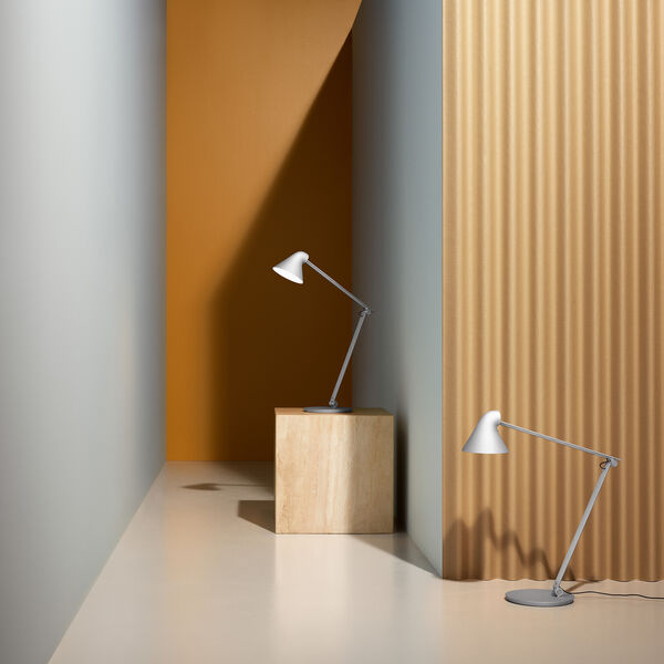 NJP bordlampe, lysegr&aring;, Louis Poulsen