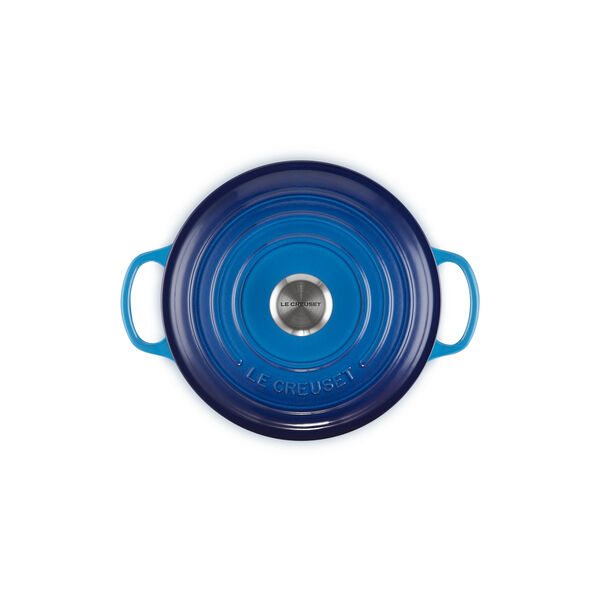 Signature rund gryde &Oslash; 20 cm, azure blue, Le Creuset