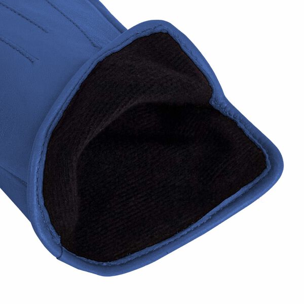 Carla læderhandske, denim blue, Kessler