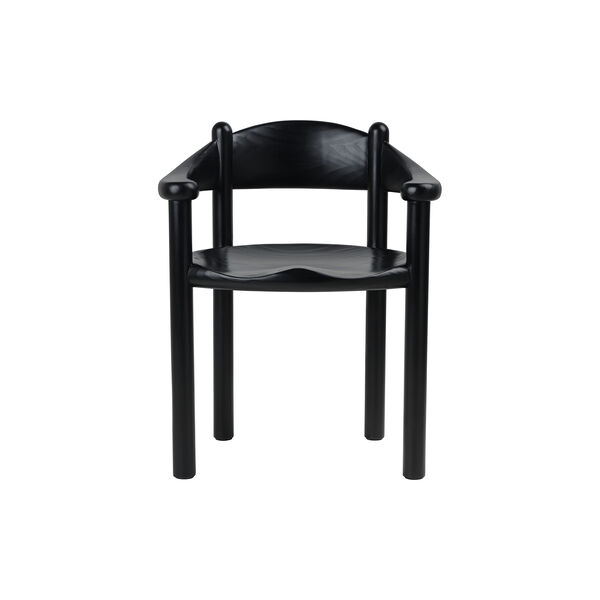 Daumiller Dining Armchair, brown/black pine, GUBI