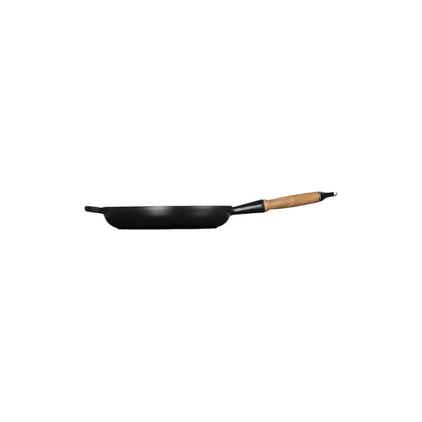 Signature st&oslash;bejern stegepande med tr&aelig;h&aring;ndtag &Oslash; 28 cm, matte black, Le Creuset