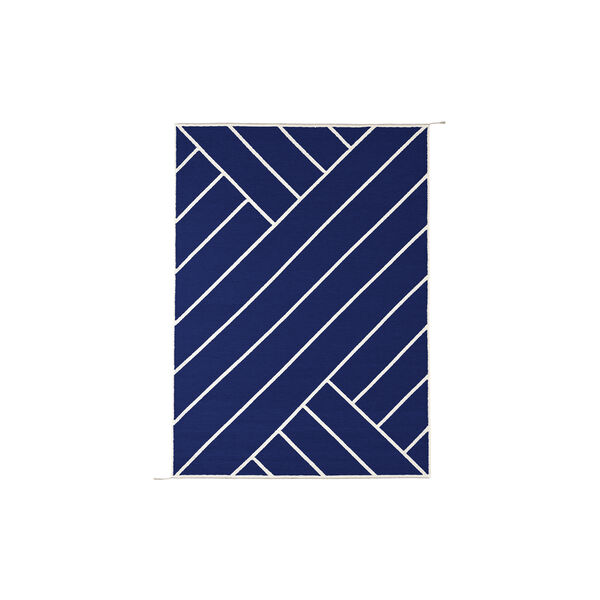T&aelig;ppe VK-2, indigo/hvid, null