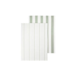 TAULO Viskestykkes&aelig;t Stribet, white/desert sage, Blomus