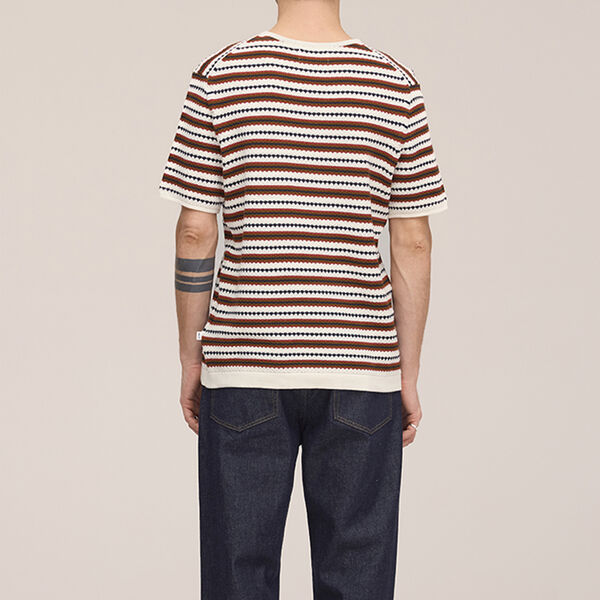 Bari t-shirt 6686, Ivory multi, NN.07