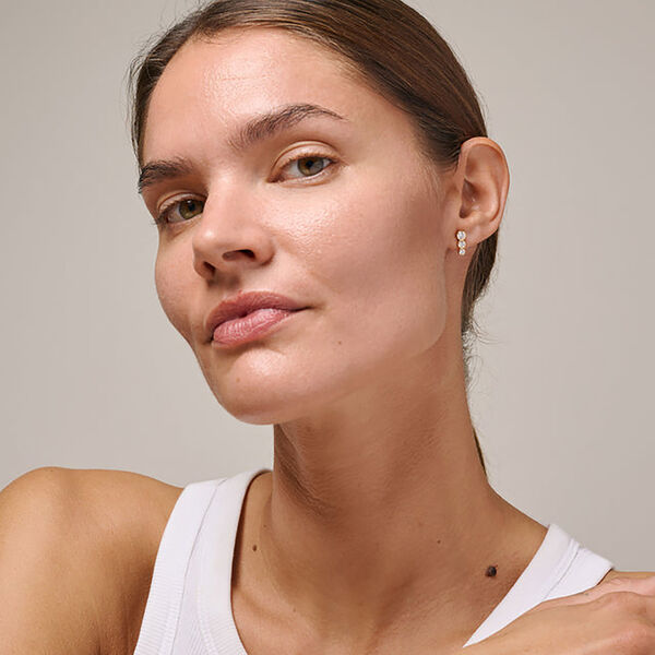 Trinity &Oslash;restikker, klare zirkonia, ENAMEL Copenhagen