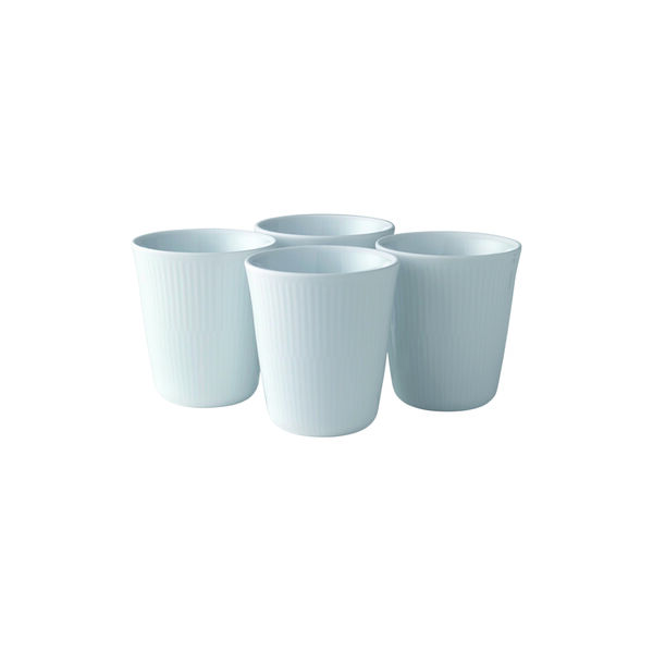 Hvid Riflet termokop 29 cl, 4 stk Hvid Riflet termokop 29 cl, 4 stk, Royal Copenhagen