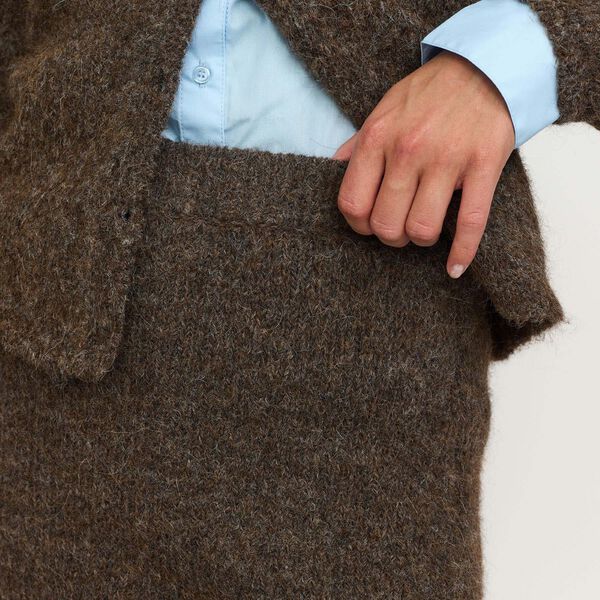 SRCamilla Skirt Knit, demitasse melange, Soft Rebels