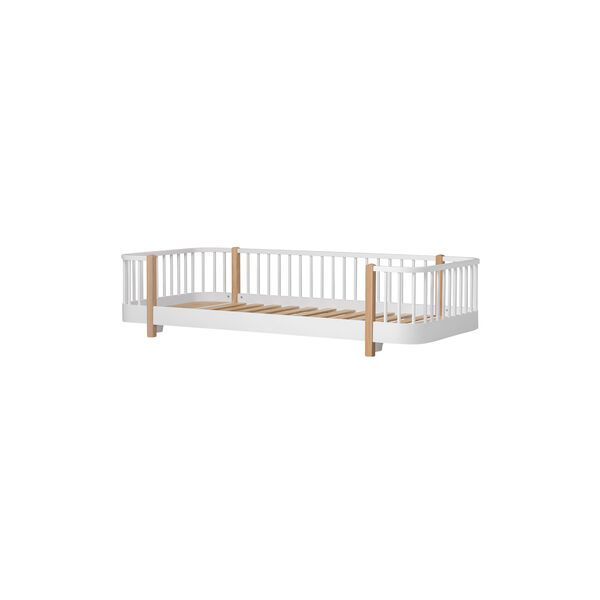Wood Original gulvseng, hvid/eg, Oliver Furniture