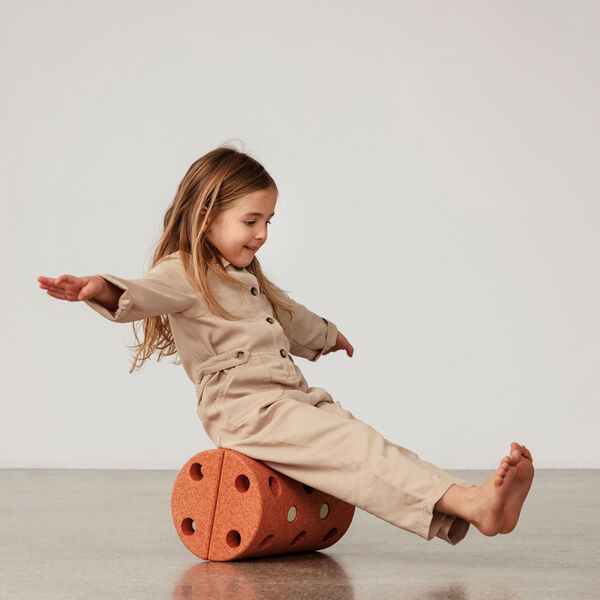 Balancerulle, burnt orange/dusty green, MODU