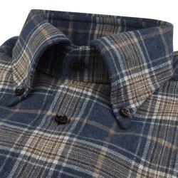 Regular C26 RC cuff, dark blue check Regular C26 RC cuff, dark blue check, Stenströms