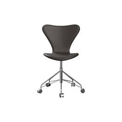 Serie 7&trade; 3117 forsidepolstret kontorstol, Essential dark brown, Fritz Hansen