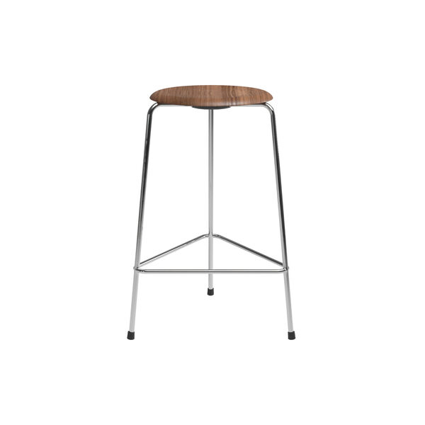 Hight Dot™ counterstol, lacquered walnut, Fritz Hansen