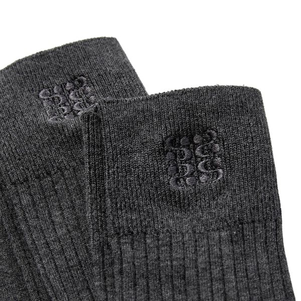 BEATHASW KNEE SOCK x 2, dark grey melange, Sofie Schnoor