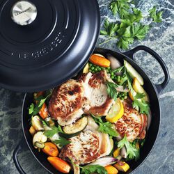 Signature st&oslash;bejern buffetgryde 30 cm, matte black, Le Creuset