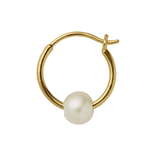 Big Pearl Berrie Hoop Single, gold Big Pearl Berrie Hoop Single, gold, Stine A Jewelry