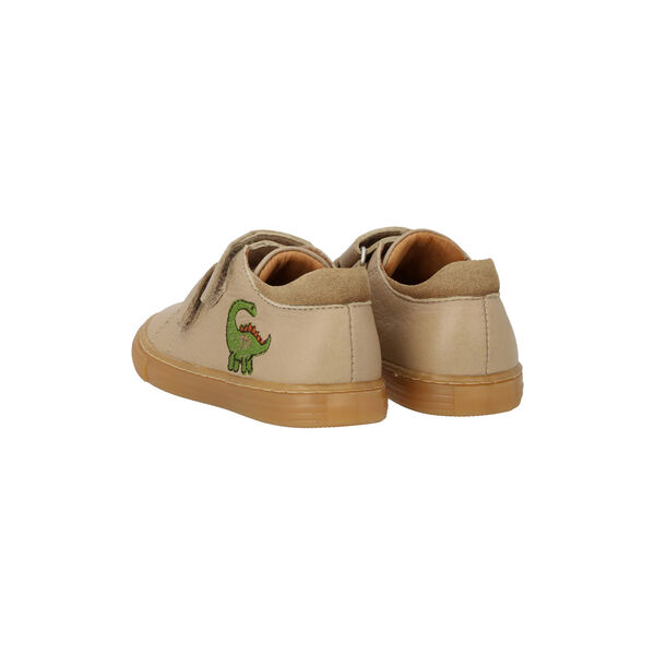 Sneaker med dinobroderi, sand, ANGULUS