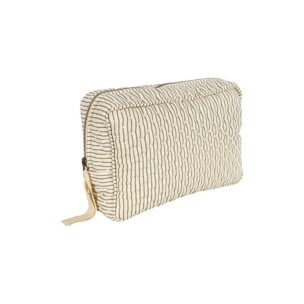 Big Quilted Toiletry Bag, tea stripe, Konges Sløjd