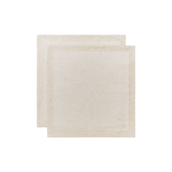 Waves serviet 2 stk., hvid, Royal Copenhagen