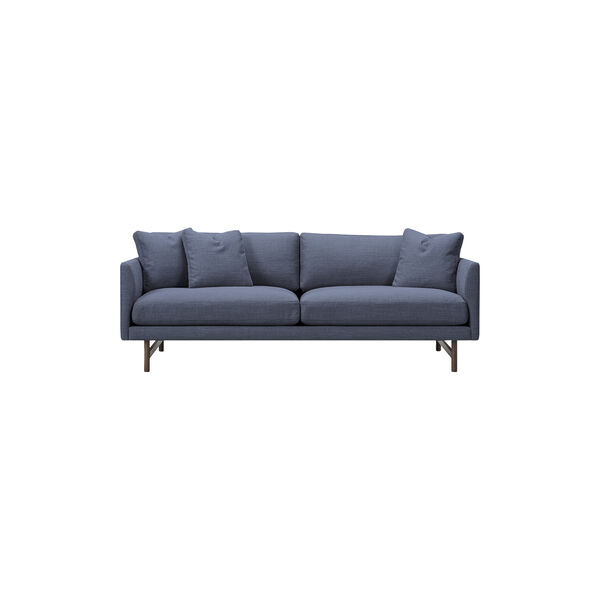 5552 Calmo 95 2 pers. sofa, mørkeblå/røget eg, Fredericia Furniture