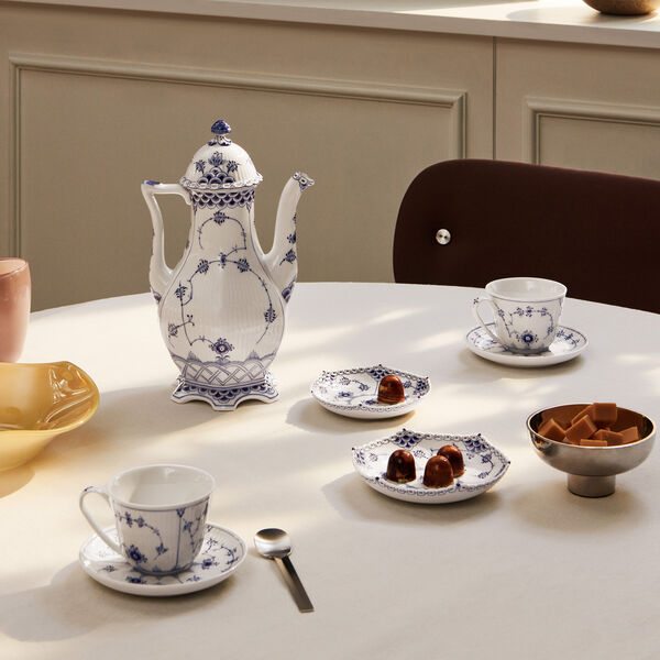 Musselmalet Helblonde skålsæt 2 stk., Royal Copenhagen