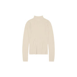 High Neck Pointelle Top, ecru, FUB