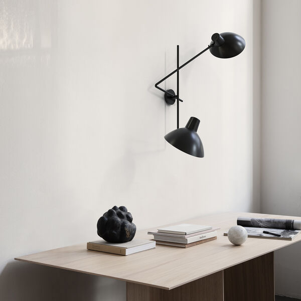 VV Cinquanta Twin Wall Lamp, black/black, Astep