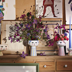 Eva vase 18,5 cm, blå, Bjørn Wiinblad