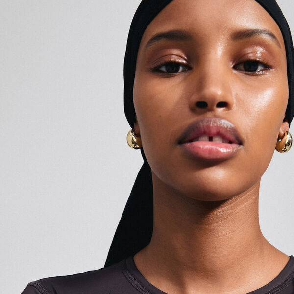 INTENT Øreringe, gold plated, Pilgrim