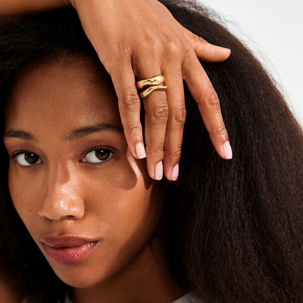 CALLAWAY ringe 2-i-1 s&aelig;t, guldbelagt, Pilgrim