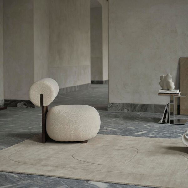 Cursive Expanse gulvtæppe, beige Cursive Expanse gulvtæppe, beige, Linie Design