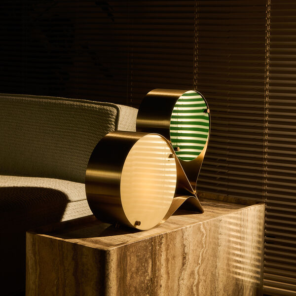 Coppia Table Lamp, ivory/clover, GUBI