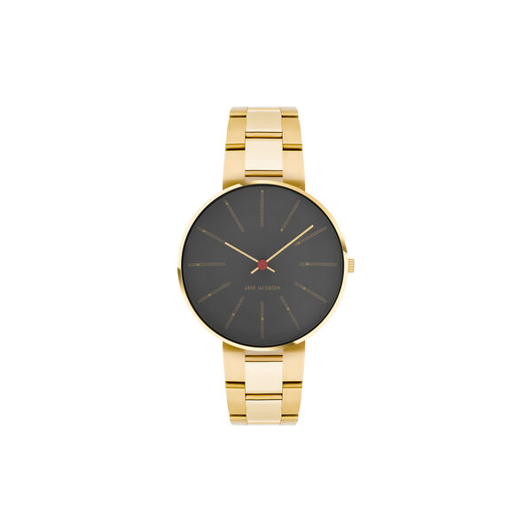 Bankers armbåndsur, grey/gold Bankers armbåndsur, grey/gold, Arne Jacobsen Watches
