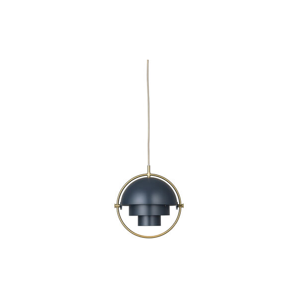 Multi-Lite Pendant, midnight blue/brass Multi-Lite Pendant, midnight blue/brass, GUBI