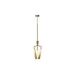 Angel 3 300 Chandelier, brass, Rubn