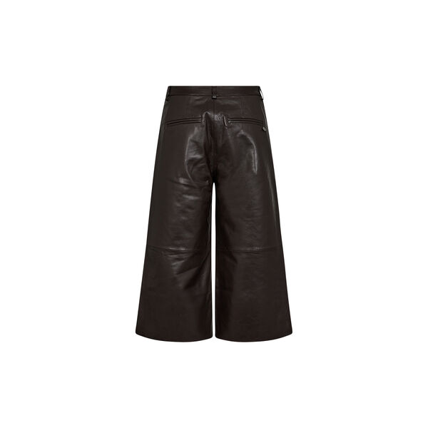 PD-Lanni Leather Culotte Pant, black coffee, Pieszak